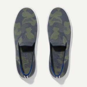 Rothy's Green Camo Slip-On Sneakers Size 11 EUC